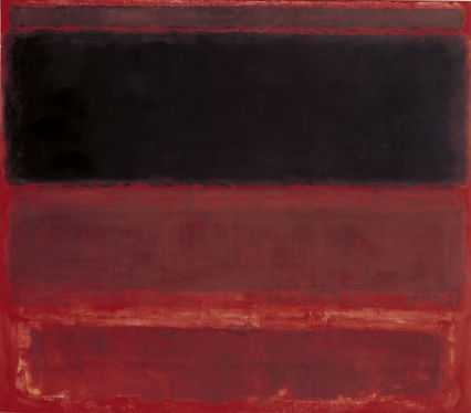 Cuatro oscuros en rojo by Mark Rothko (1958)