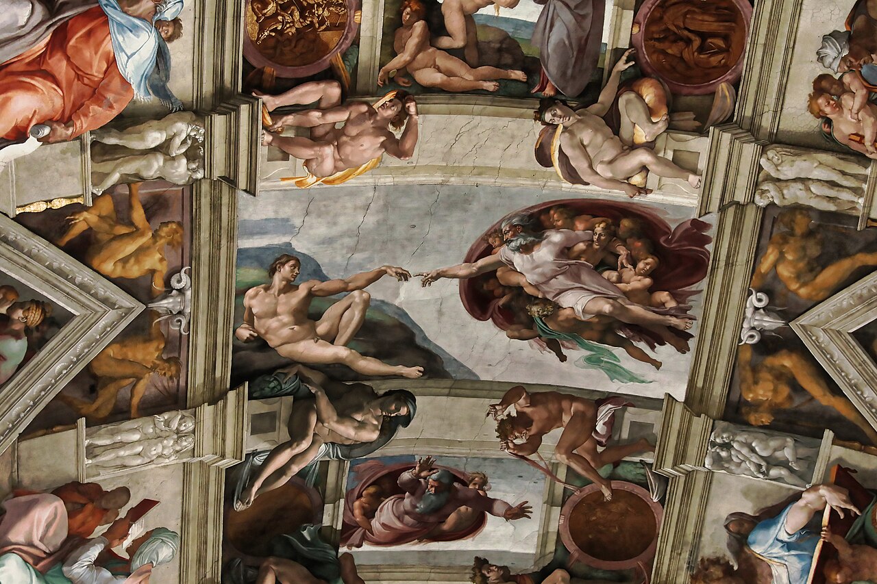 The Creation of Adam by Michelangelo (1512)