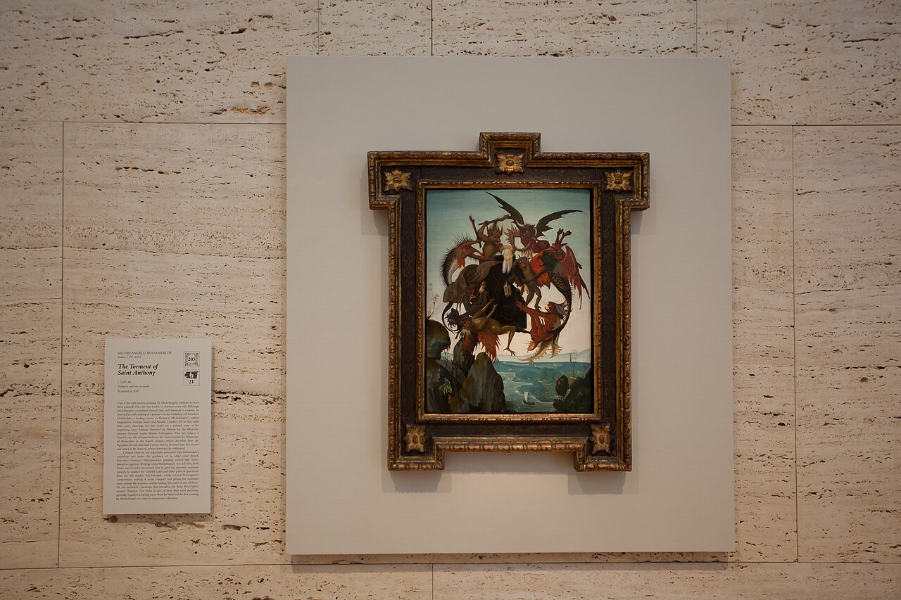 The Torment of Saint Anthony by Michelangelo (1488)