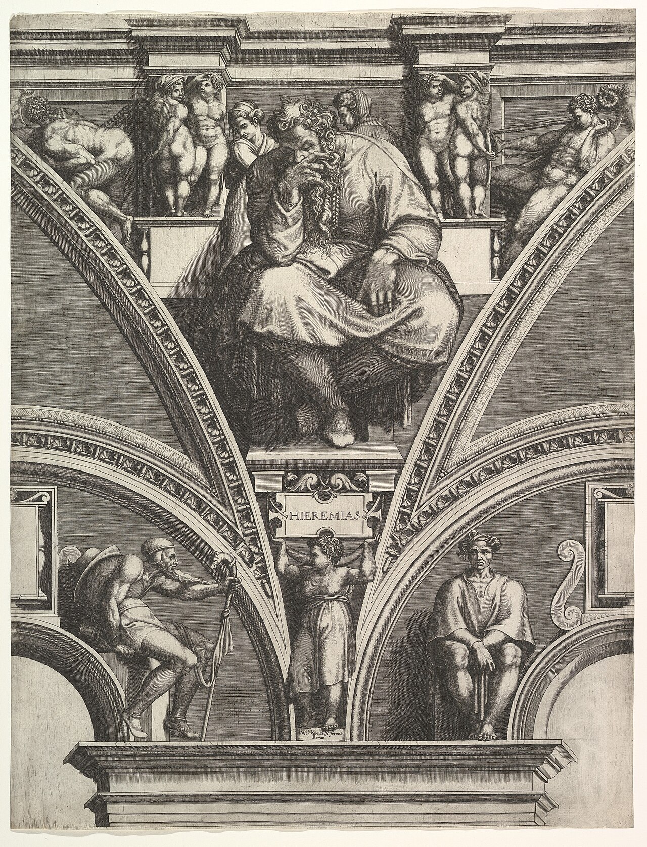 The Sistine Chapel — The Prophet Jeremiah by Michelangelo (1511)