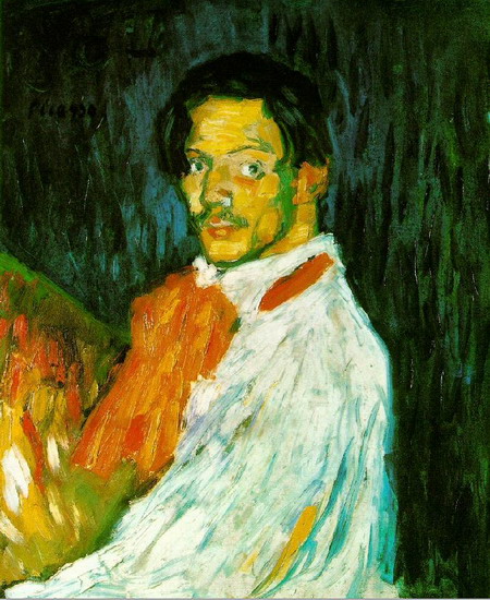 Autorretrato con paleta by Pablo Picasso (1906)