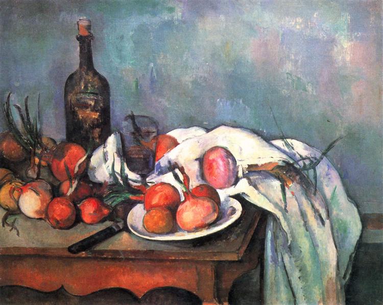 Naturaleza muerta con cebollas by Paul Cézanne (1898)