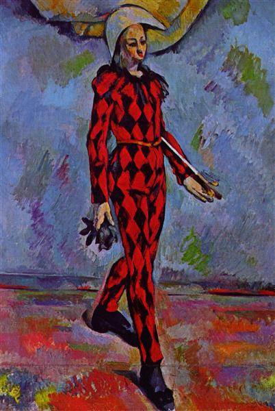 Harlequin by Paul Cézanne (1890)