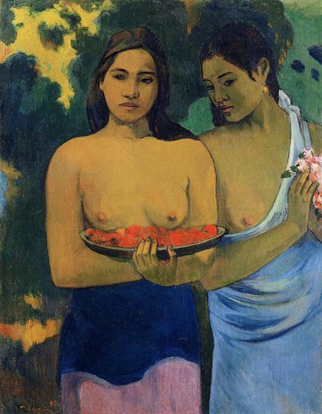 Two Tahitian Women by Paul Gauguin (1899)