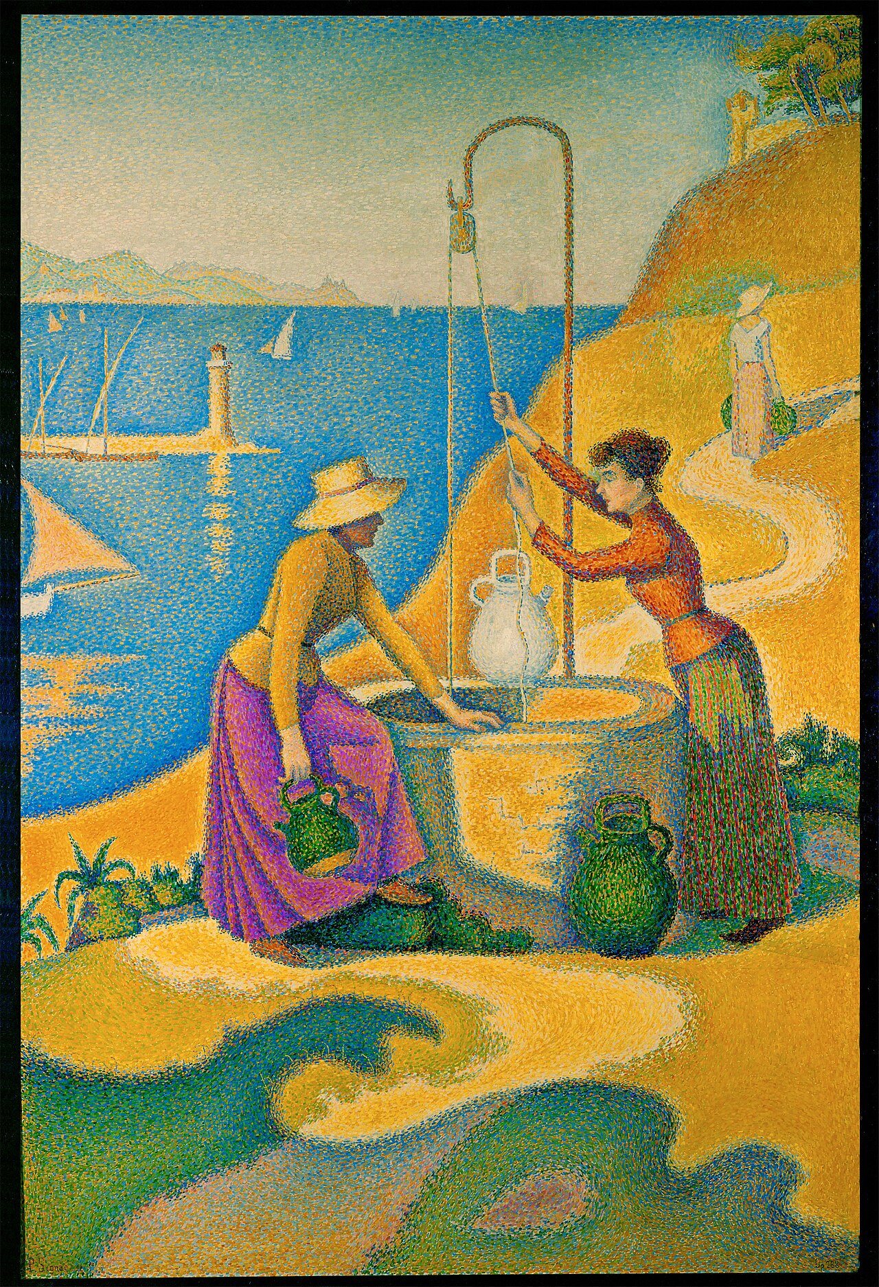 Femmes au puits (Women at the Well) by Paul Signac (1892)