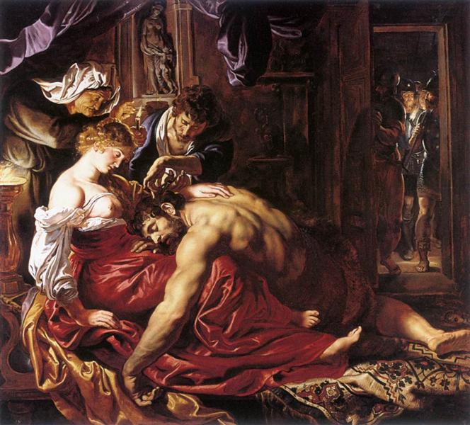 Sansón y Dalila by Peter Paul Rubens (1610)