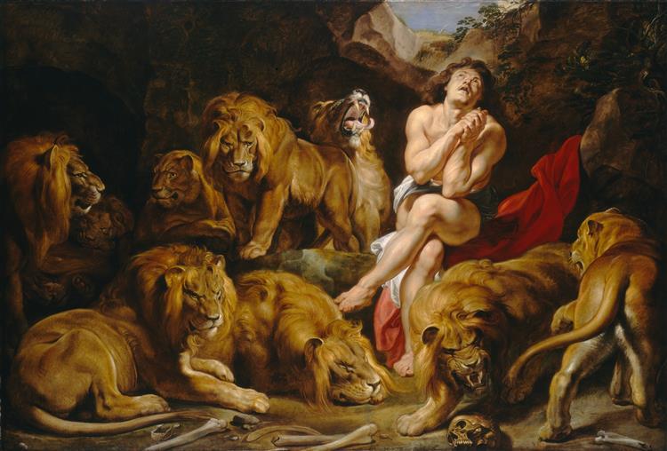 Daniel en el foso de los leones by Peter Paul Rubens (1615)