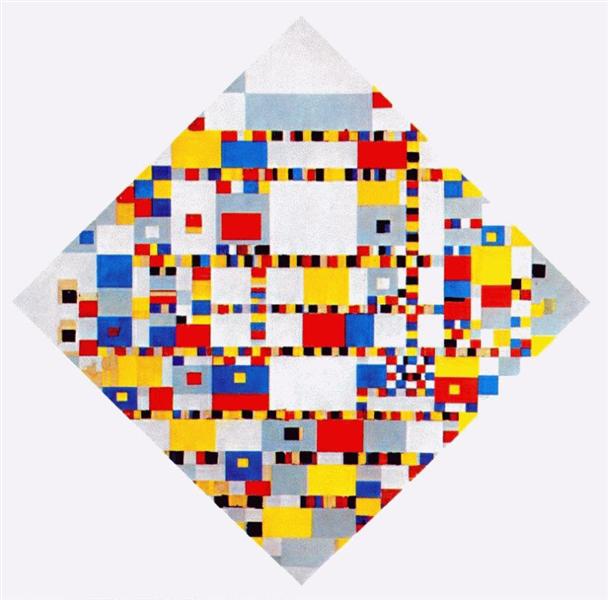 Victory Boogie Woogie by Piet Mondrian (1944)