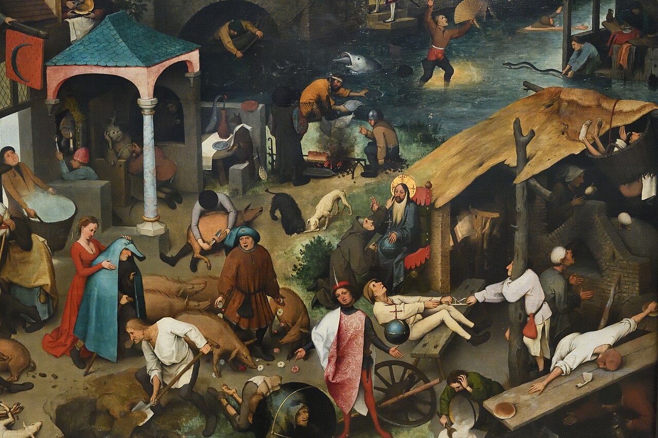 Netherlandish Proverbs by Pieter Bruegel the Elder (1559)