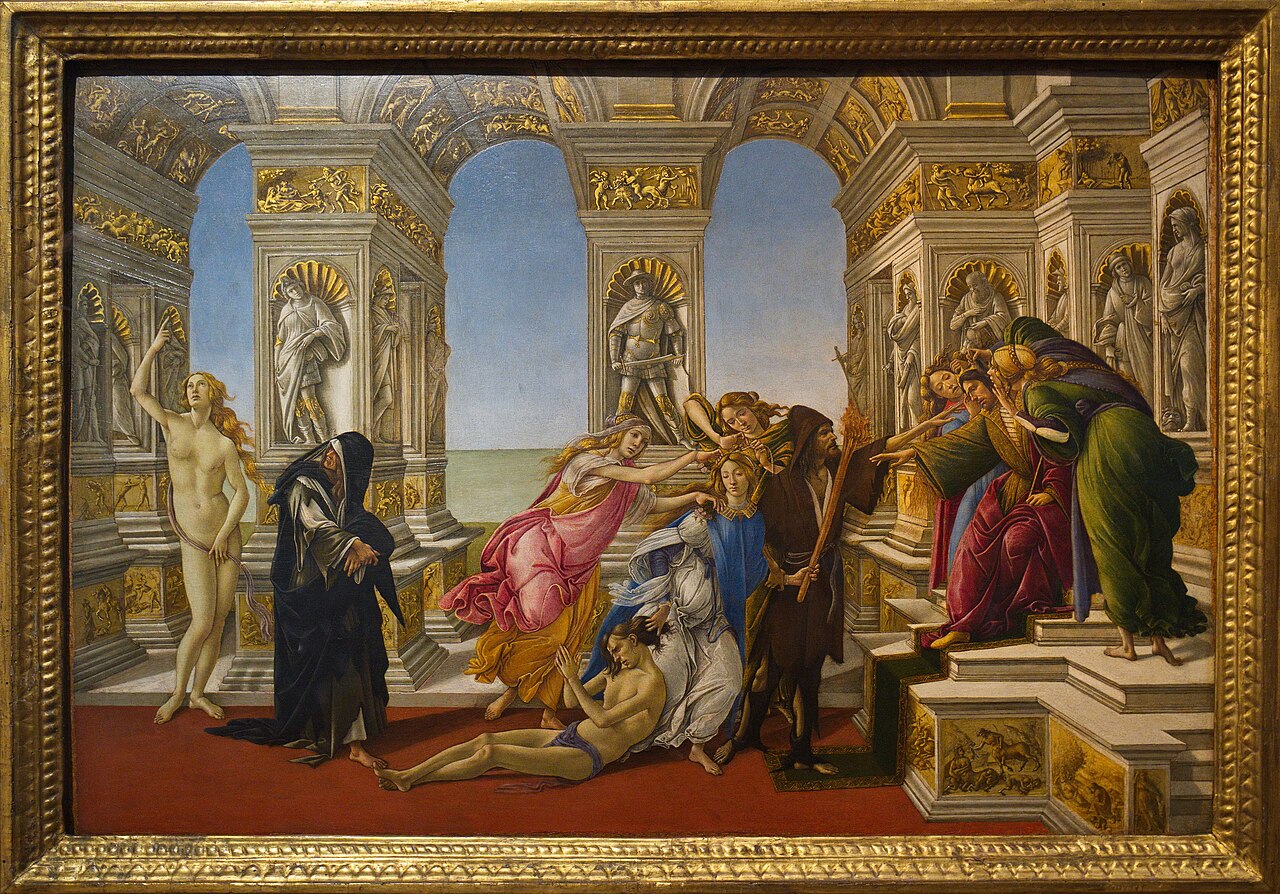 The Calumny of Apelles by Sandro Botticelli (1495)