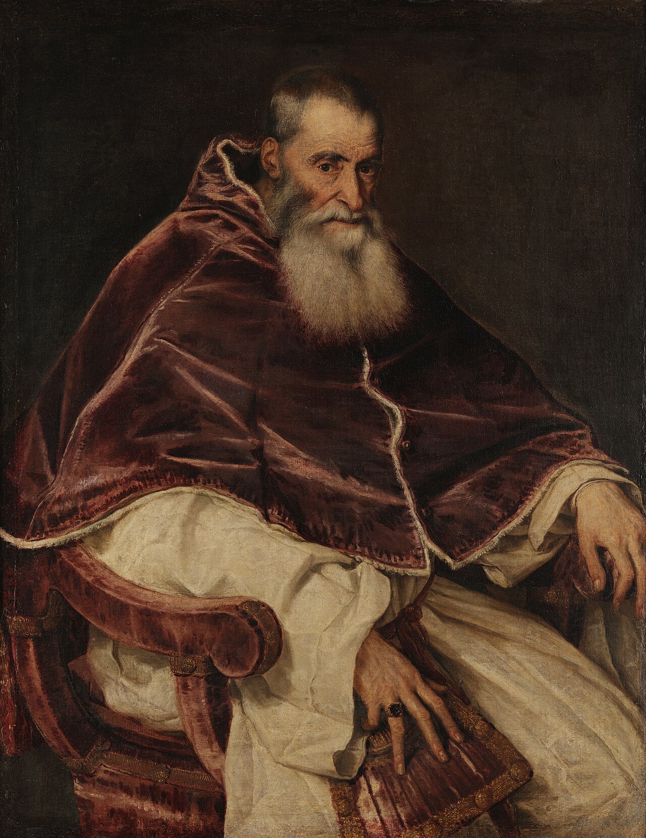 Allegory of Time Governed by Prudence by Tiziano (Titian) (1550)