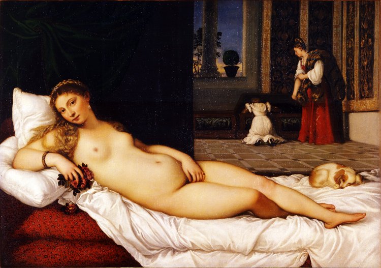Venus of Urbino by Tiziano (Titian) (1534)