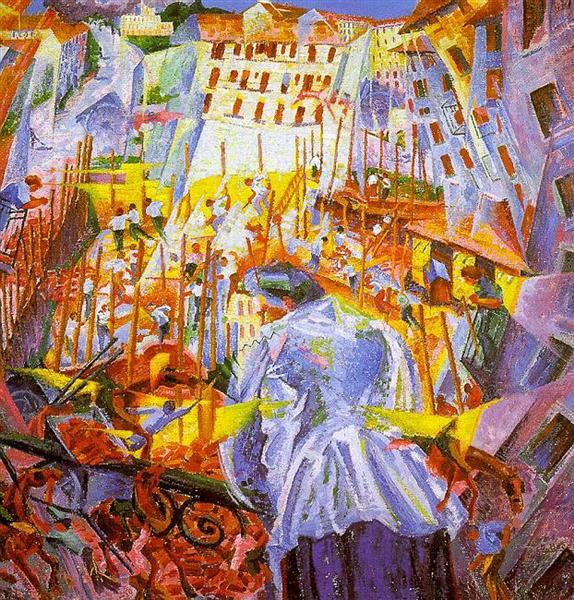 The Street Enters the House by Umberto Boccioni (1911)