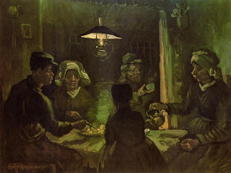 Los comedores de patatas by Vincent van Gogh (1885)