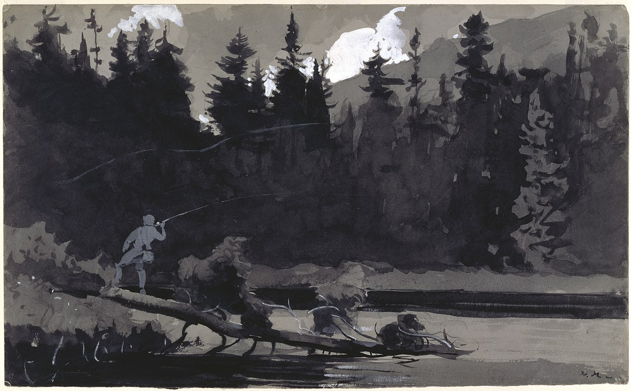 Fisherman in Quebec, Canada by Winslow Homer (1895)